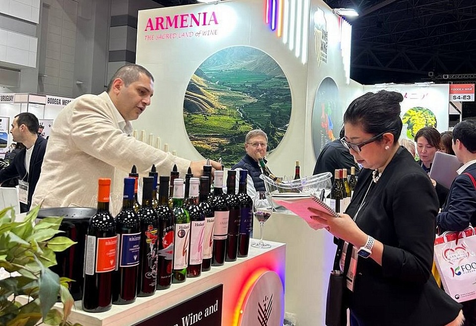 Les vins arméniens présentés pour la première fois au salon FoodExJapan-2025 à Tokyo
