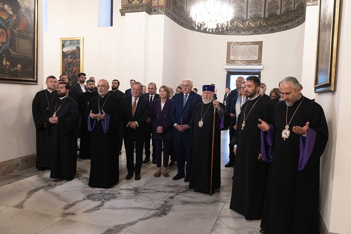 Le Président allemand Frank-Walter Steinmeier en visite au Siège Mère de Saint Etchmiadzine