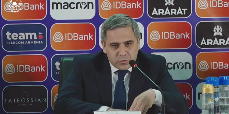 Armen Melikbeyan le président de la Fédération arménienne de football s’accroche à son fauteuil
