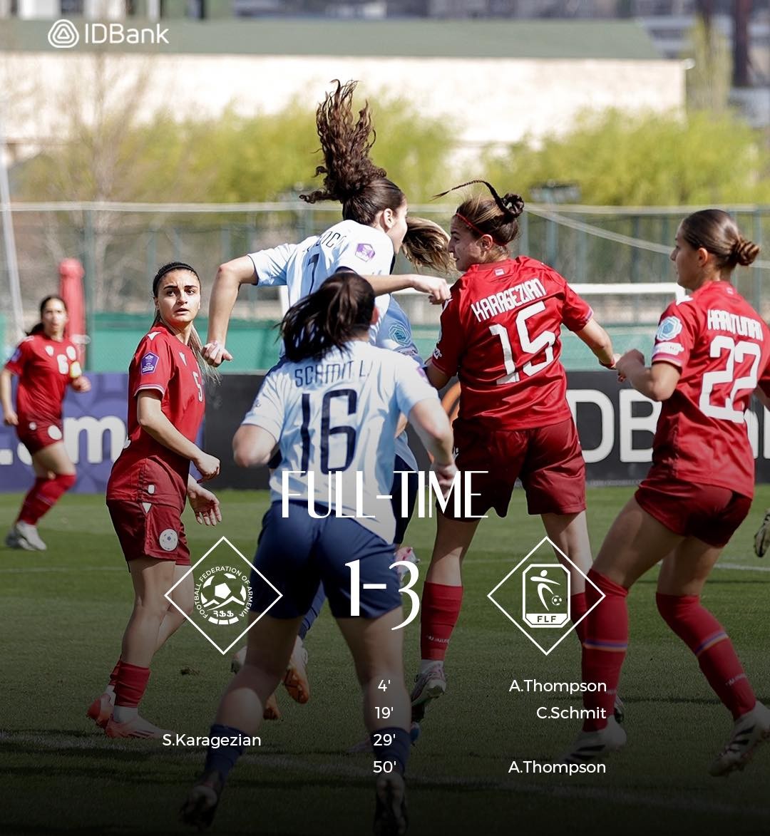 Ligue des Nations féminine de football : Arménie-Luxembourg (1-3)