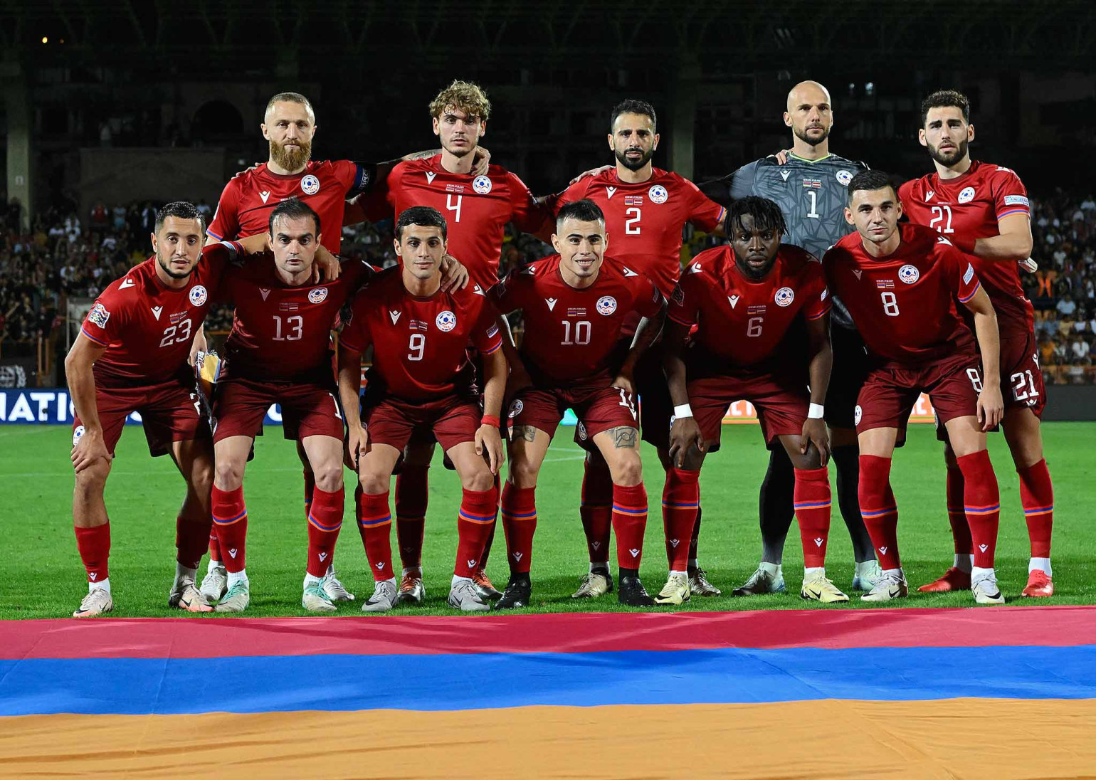 L&rsquo;Arménie rétrograde à la 102e place au classement des équipes nationales de la FIFA