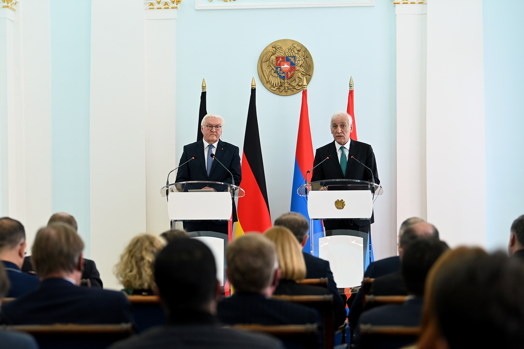 Les hommages à l&rsquo;Artsakh de Frank-Walter Steinmeier lors de sa visite en Arménie