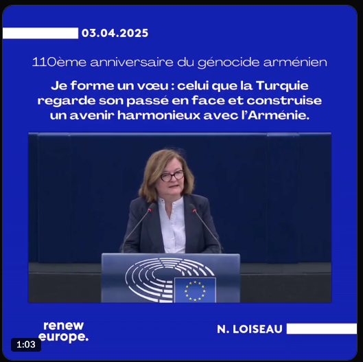 N. Loiseau : La Turquie a tout à gagner à normaliser ses relations avec l’Arménie.À commencer par son honneur.