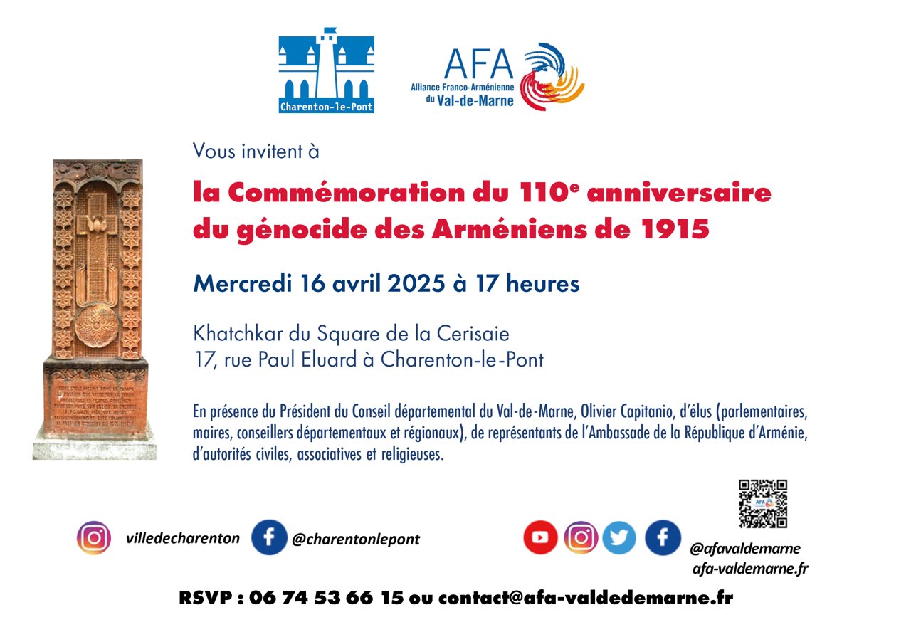 Limoges commémore le génocide des Arméniens