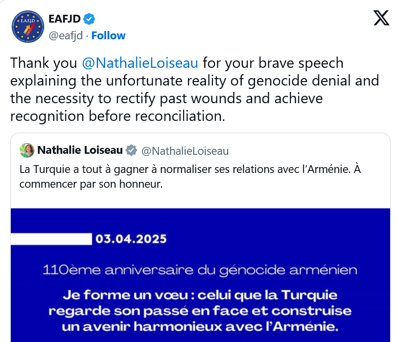 EAFJD : Thank you @NathalieLoiseau  for your brave speech