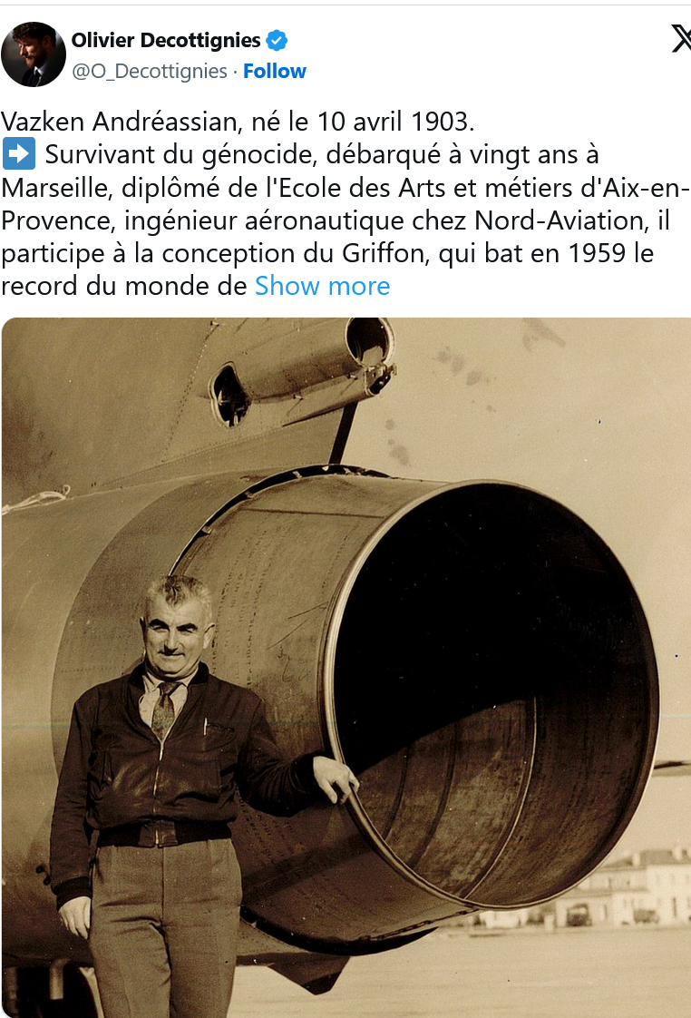O. Decottignies : Vazken Andréassian, né le 10 avril 1903