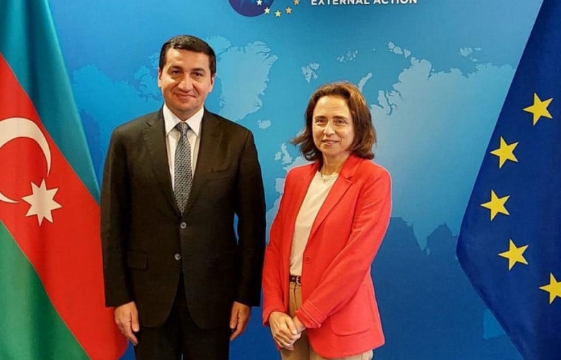Hikmt Hajiyev a discuté du processus de normalisation des relations arméno-azerbaïdjanaises avec la représentante officielle de l&rsquo;UE
