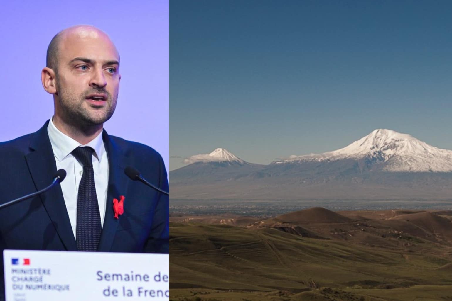 En arrivant à Erevan sous le regard du mont Ararat, je me suis dit : « Il est temps que je visite l&rsquo;Arménie » indique le ministre français des Affaires étrangères Jean-Noël Barrot arrivé en Arménie
