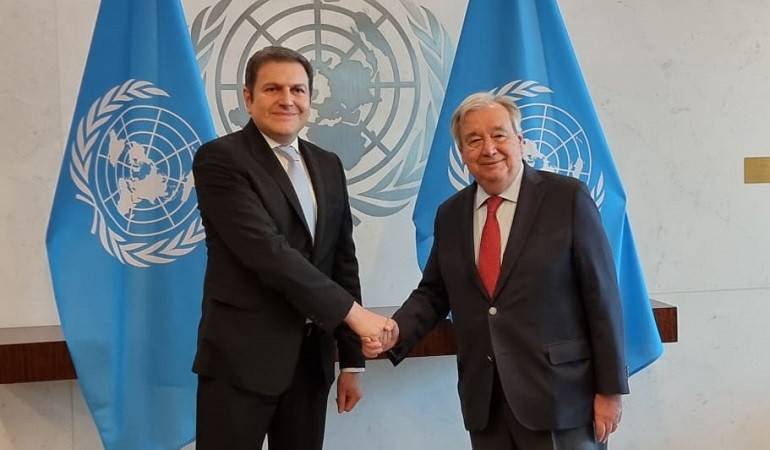 Paruyr Hovhannisyan et Antonio Guterres ont abordé un certain nombre de questions régionales