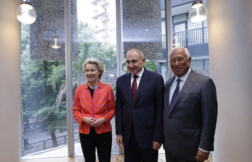 Le Premier ministre arménien a rencontré Antonio Costa et Ursula von der Leyen à Tirana et présenté le projet « Carrefour de la paix »