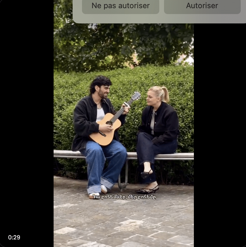 Ambassade d&rsquo;Arménie : Parg et Louane chantent Aznavour