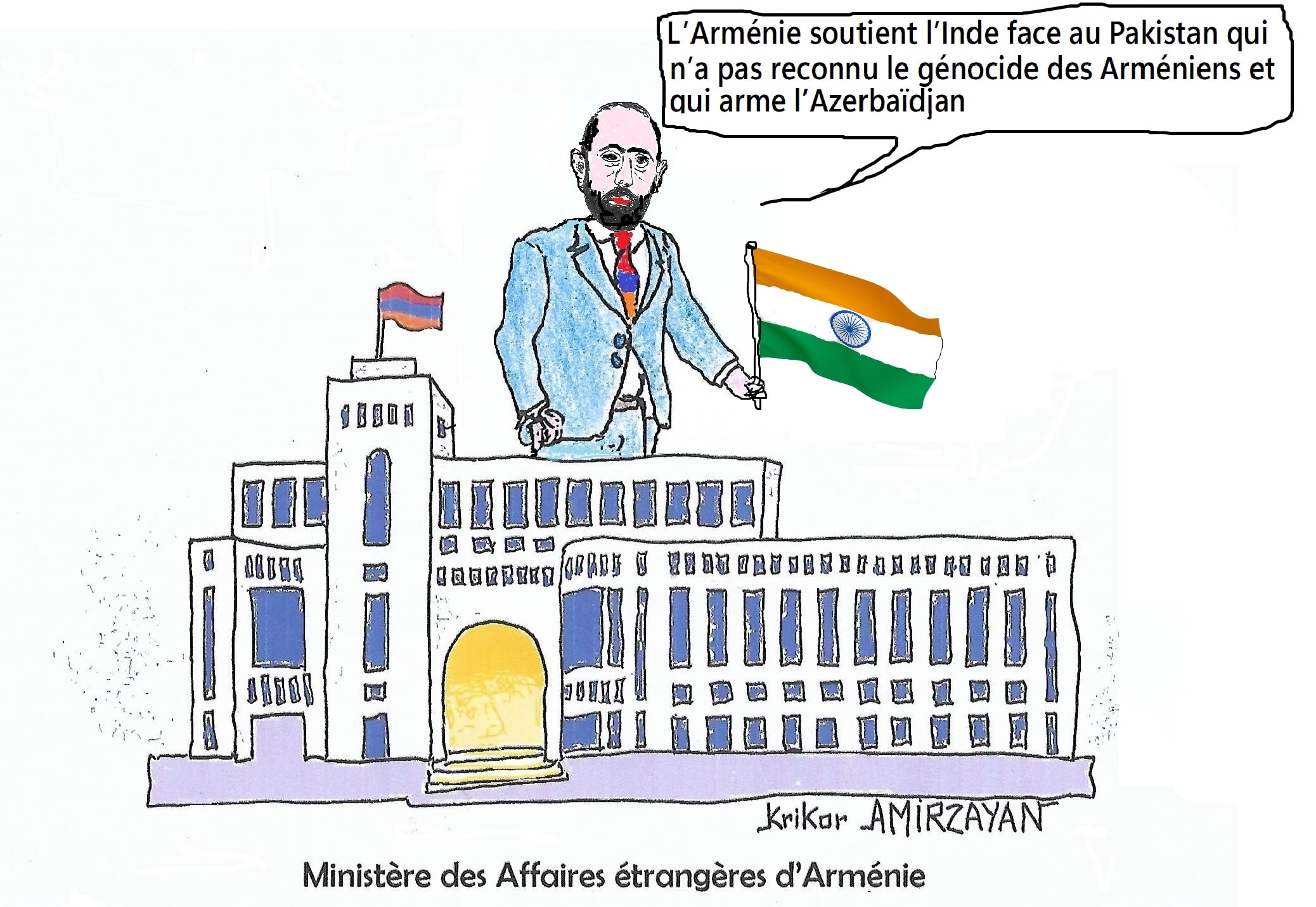 Le ministre arménien des Affaires étrangères s&rsquo;exprime sur les opérations militaires entre l&rsquo;Inde et le Pakistan