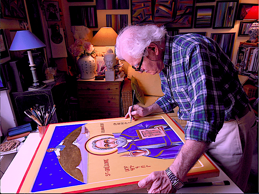 Chahé Kazan crée une icône arménienne pour Notre Dame de Paris