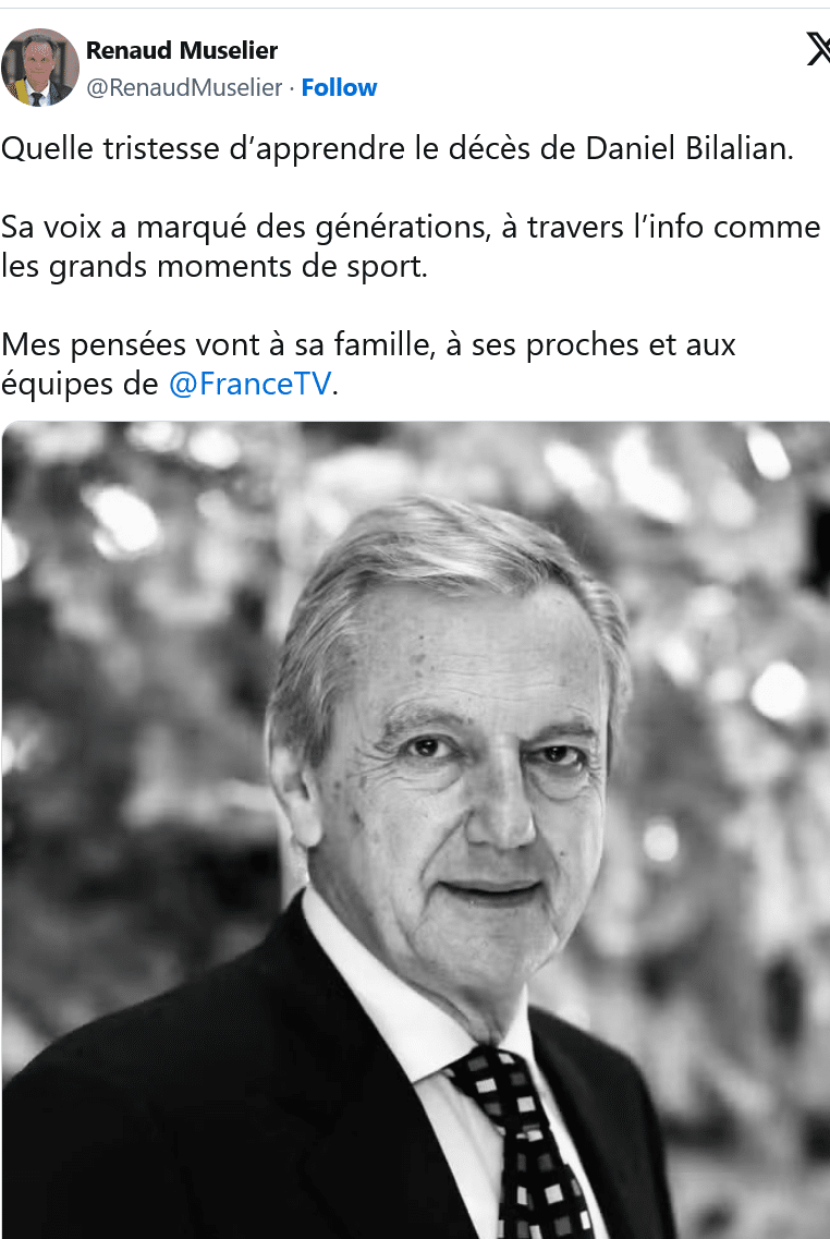 Renaud Muselier : Sa voix a marqué des générations, à travers l’info comme les grands moments de sport