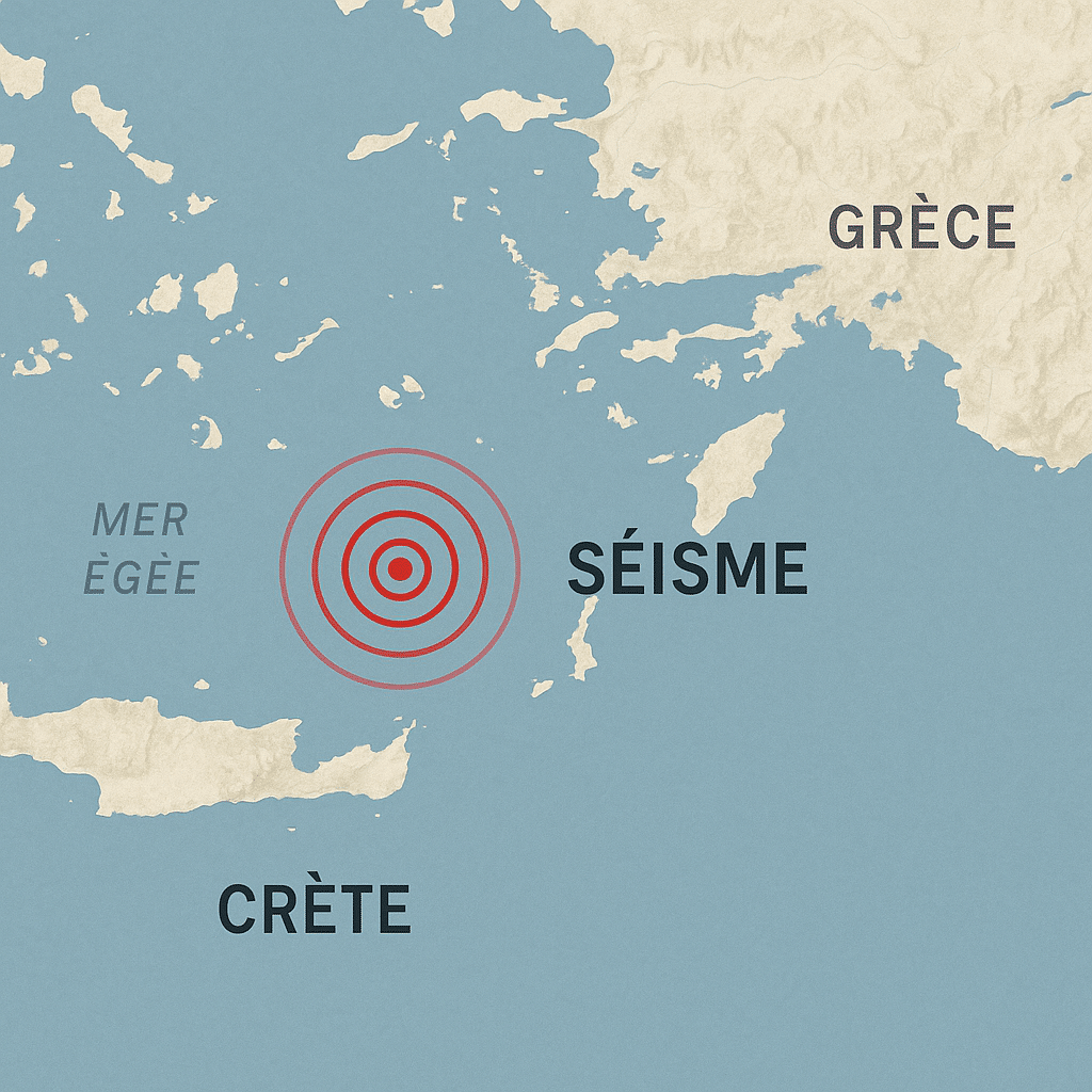 Grèce: fort séisme de magnitude 6,1 au large de la Crète