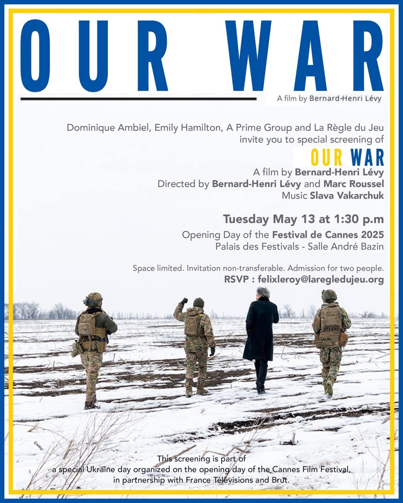 Our War, de Bernard-Henri Lévy à Cannes