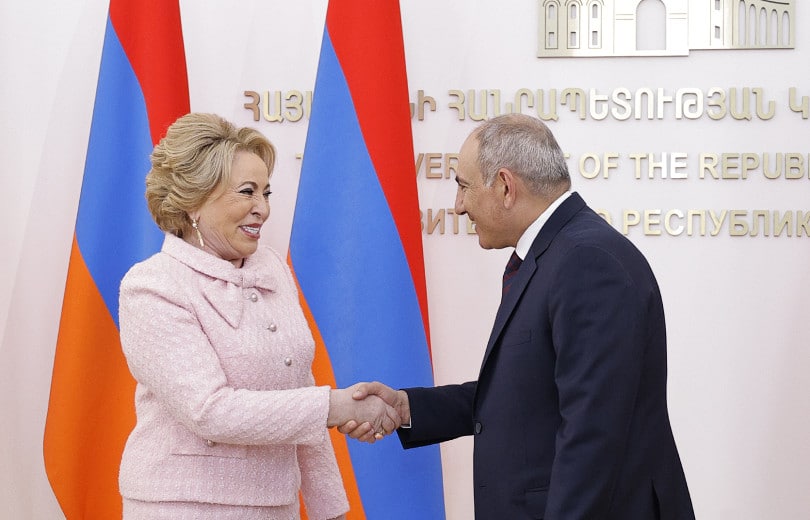 Le Premier ministre arménien Nikol Pachinian a reçu Valentina Matvienko et discuté de l&rsquo;état actuel des relations arméno-russes