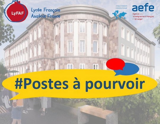 Le lycée Anatole France de Erevan recrute