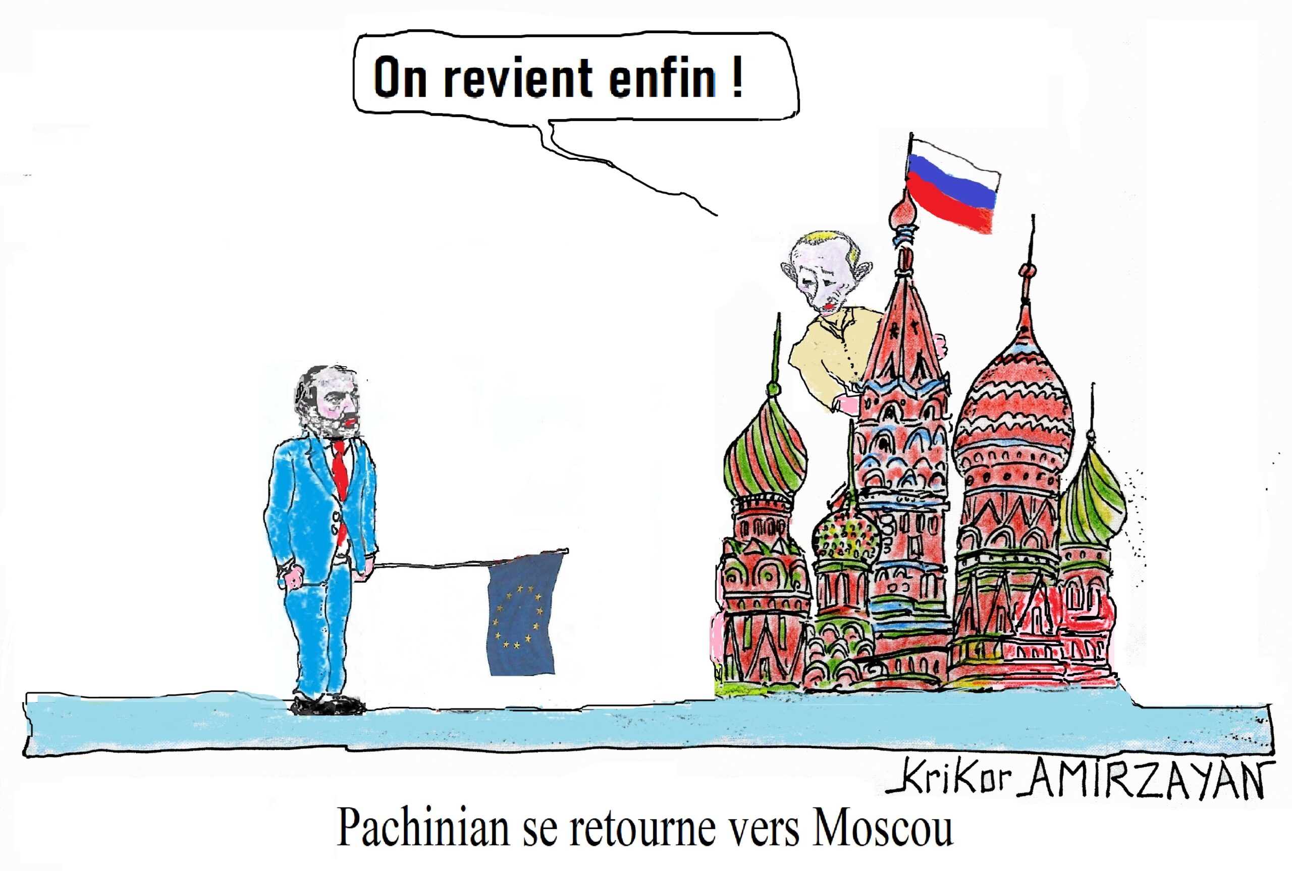 Pachinian à Poutine et Michoustine : Je suis convaincu que grâce aux efforts conjoints, les relations entre l&rsquo;Arménie et la Russie se développeront