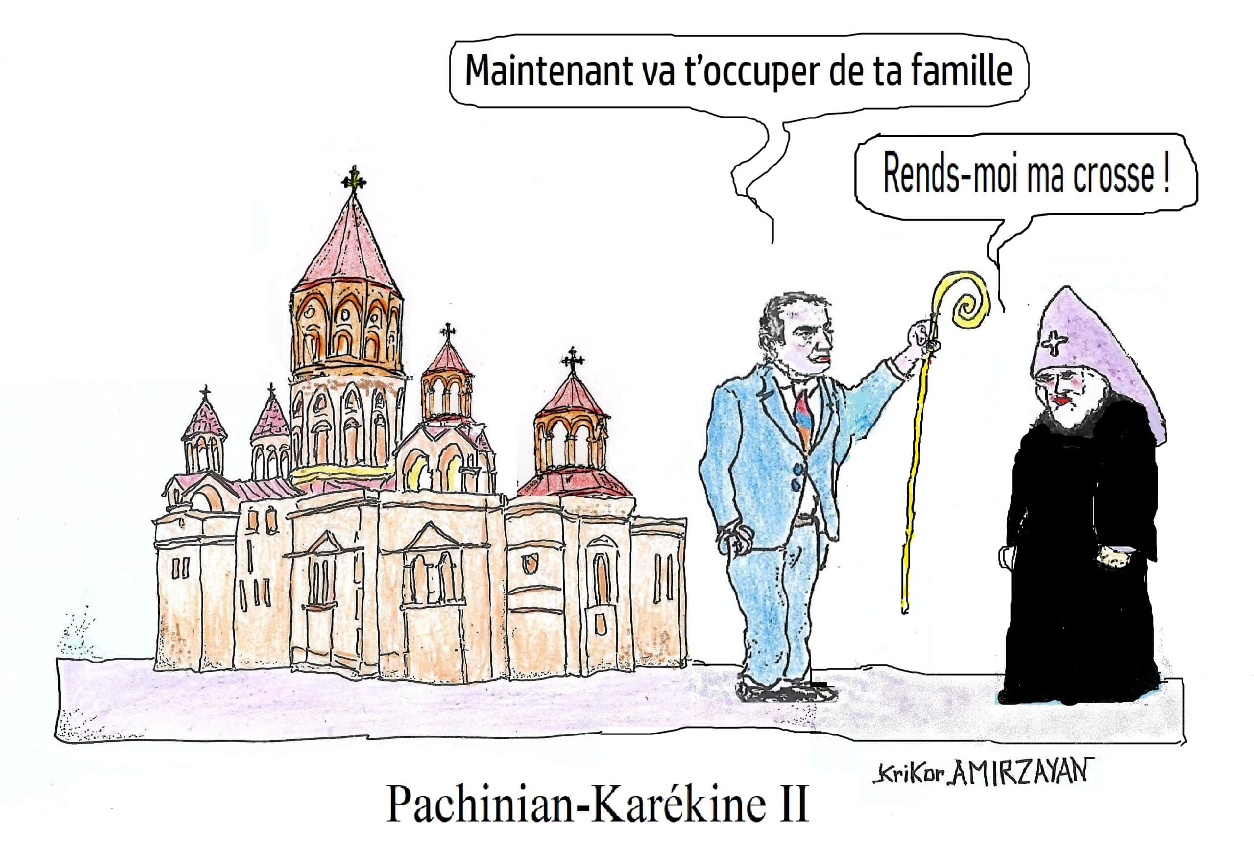 Pachinian à propos du Catholicos Karékine II : Si je parle, j&rsquo;ai des preuves. N&rsquo;avez-vous pas remarqué qu&rsquo;ils ne le contestent pas ?