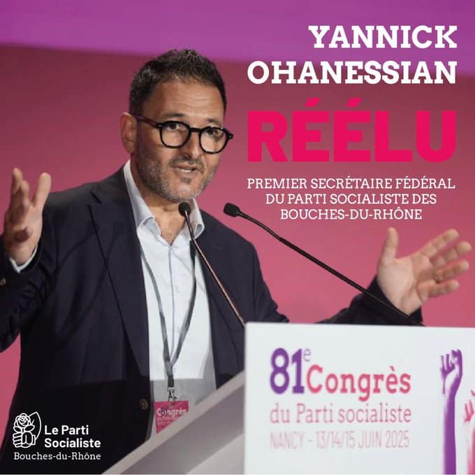 Yannick Ohanessian, réélu premier secrétaire fédéral du PS des Bouches-du-Rhône