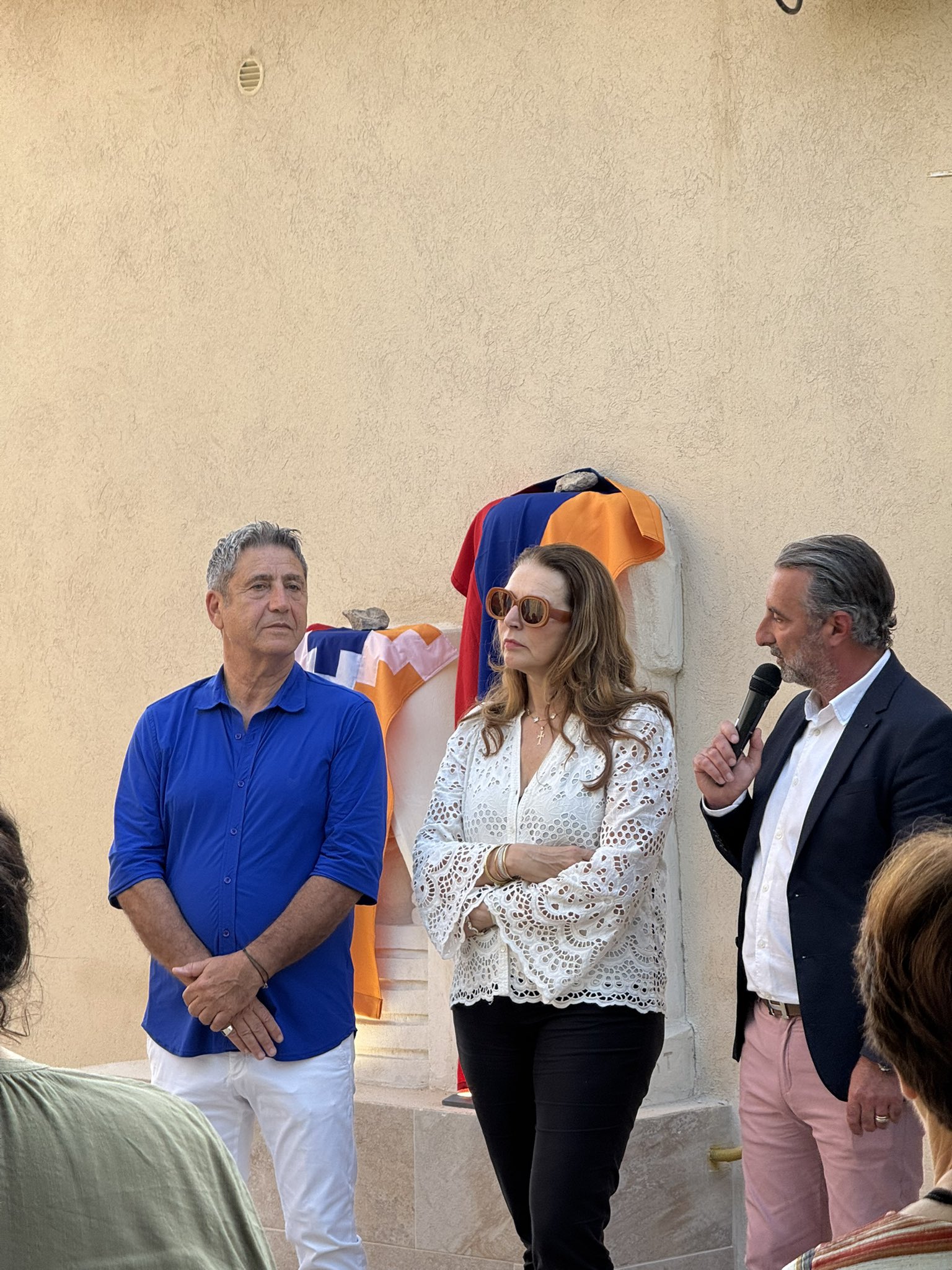 Inauguration à EUGA Ardziv de la statue Mamig Babig, emblème de l’Artsakh, avec Valérie Boyer