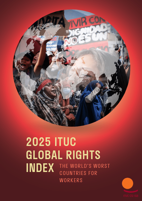 L&rsquo;Arménie reste stable dans l&rsquo;enquête annuelle publiée par la Confédération syndicale internationale