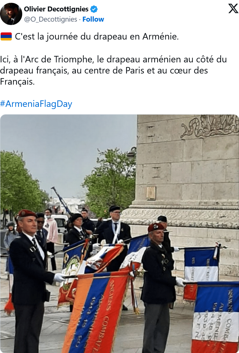 Olivier Decottignies : la journée du drapeau