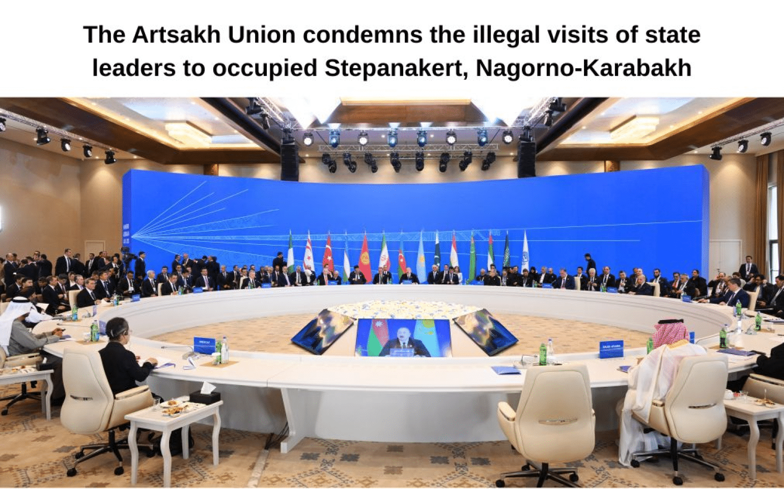 L&rsquo;Union Artsakh adresse une note de protestation aux gouvernements des pays participant au sommet de l’OCDE à Stepanakert occupée