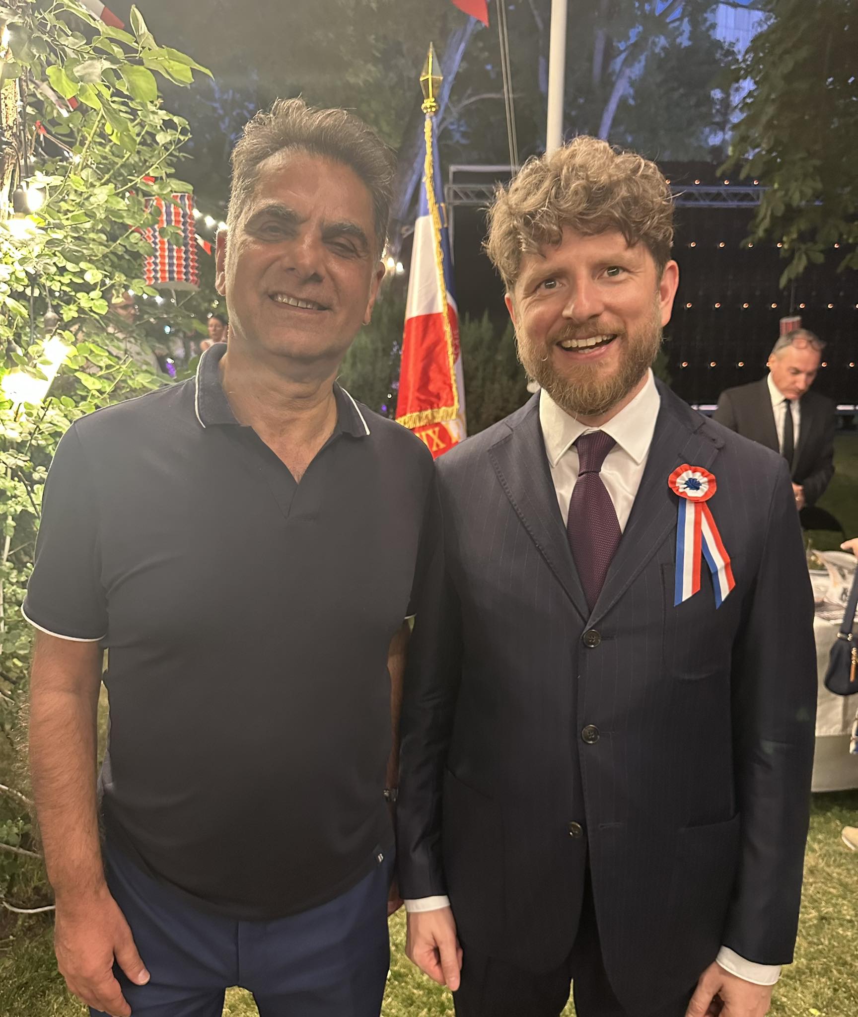 Mourad Papazian à la réception du 14 juillet à l’ambassade de France en Arménie.