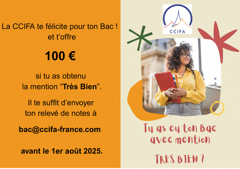 La CCIFA offre une prime aux meilleurs bacheliers 2025