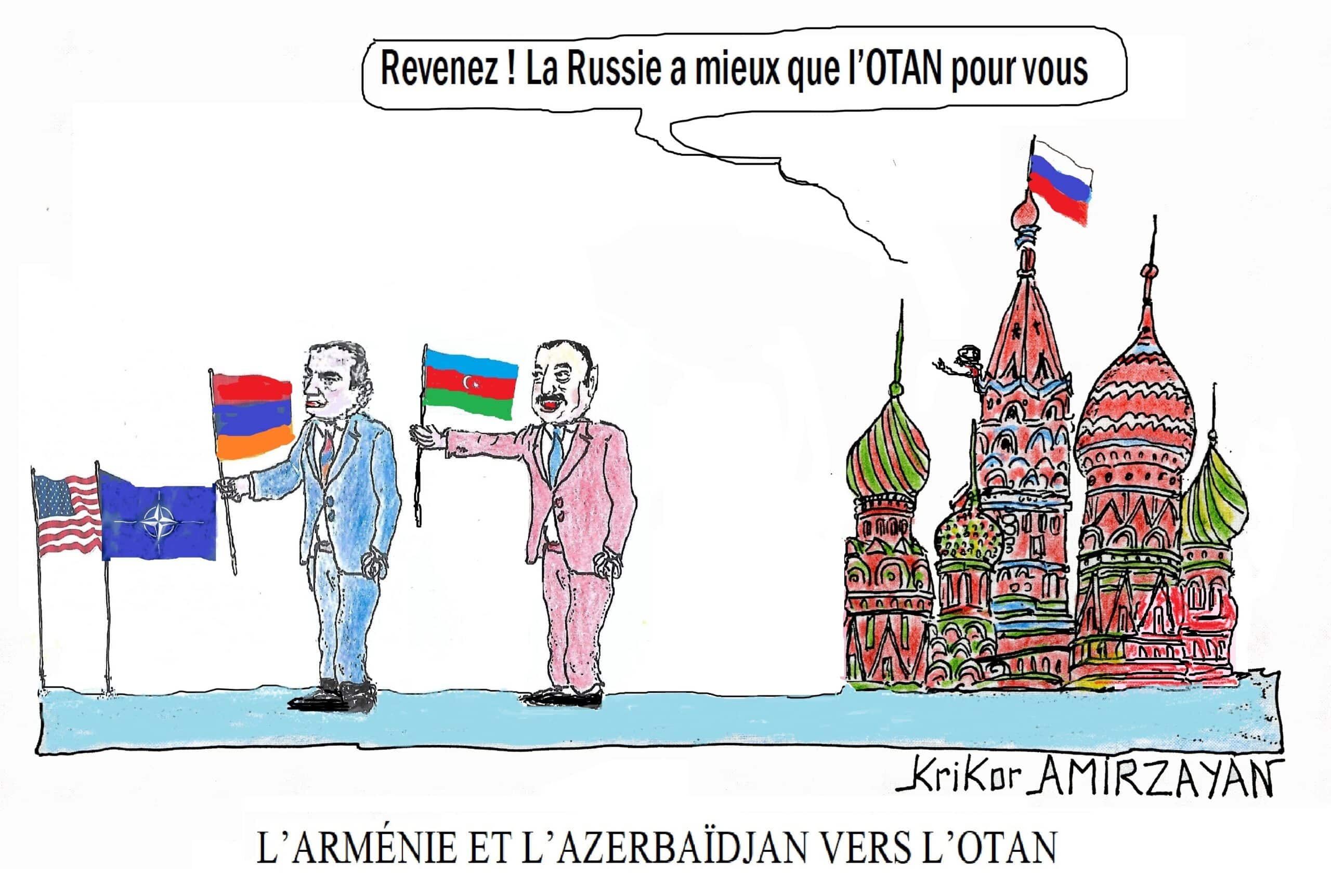 Nous espérons que l&rsquo;Azerbaïdjan et l&rsquo;Arménie seront conscients de tous les risques liés à l&rsquo;approfondissement de leur coopération avec l&rsquo;OTAN menace Moscou