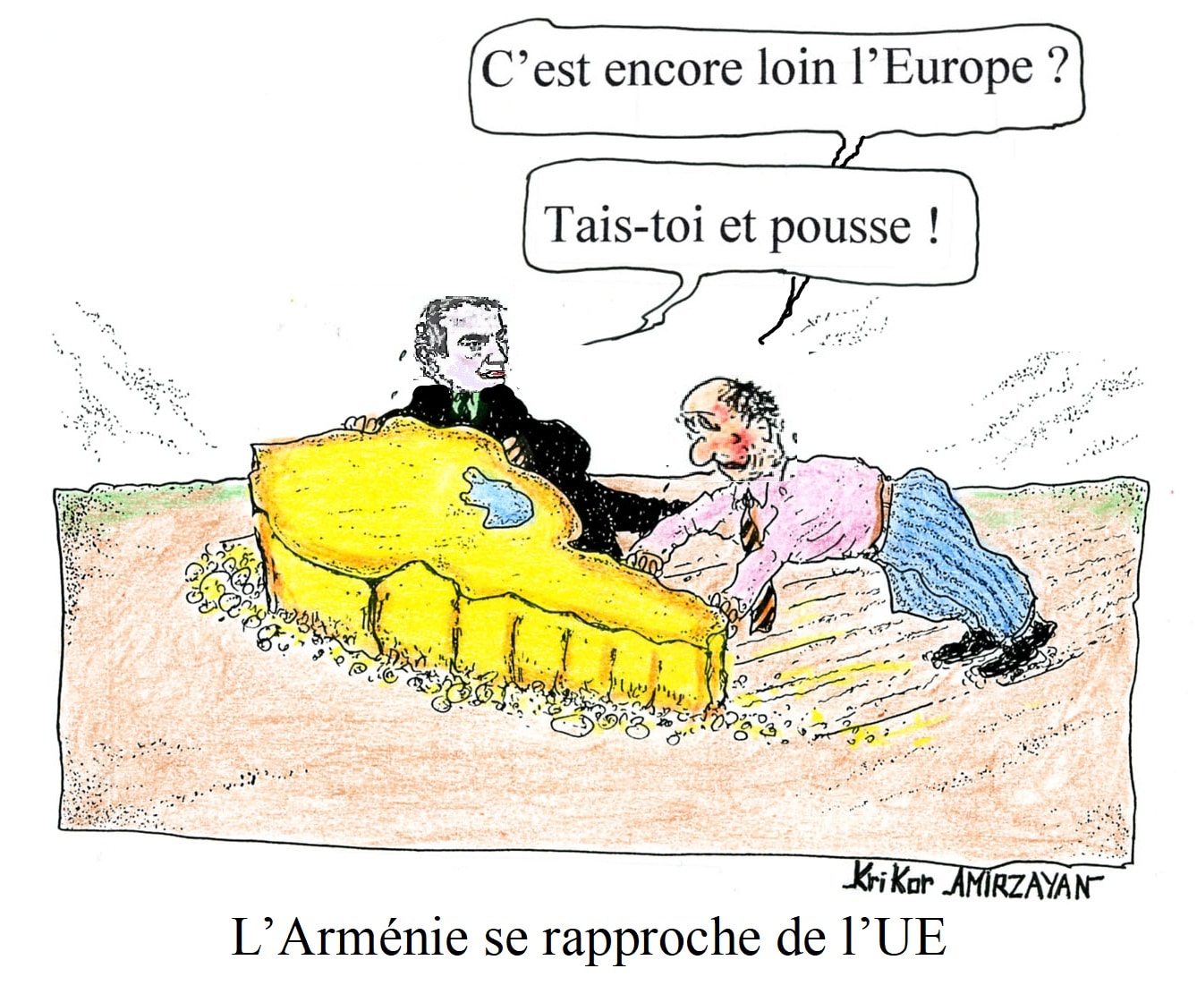 Nikol Pachinian : Lors de ma visite à Bruxelles, la question a été posée : l’Arménie souhaite-t-elle devenir membre de l’UE ? J’ai répondu oui