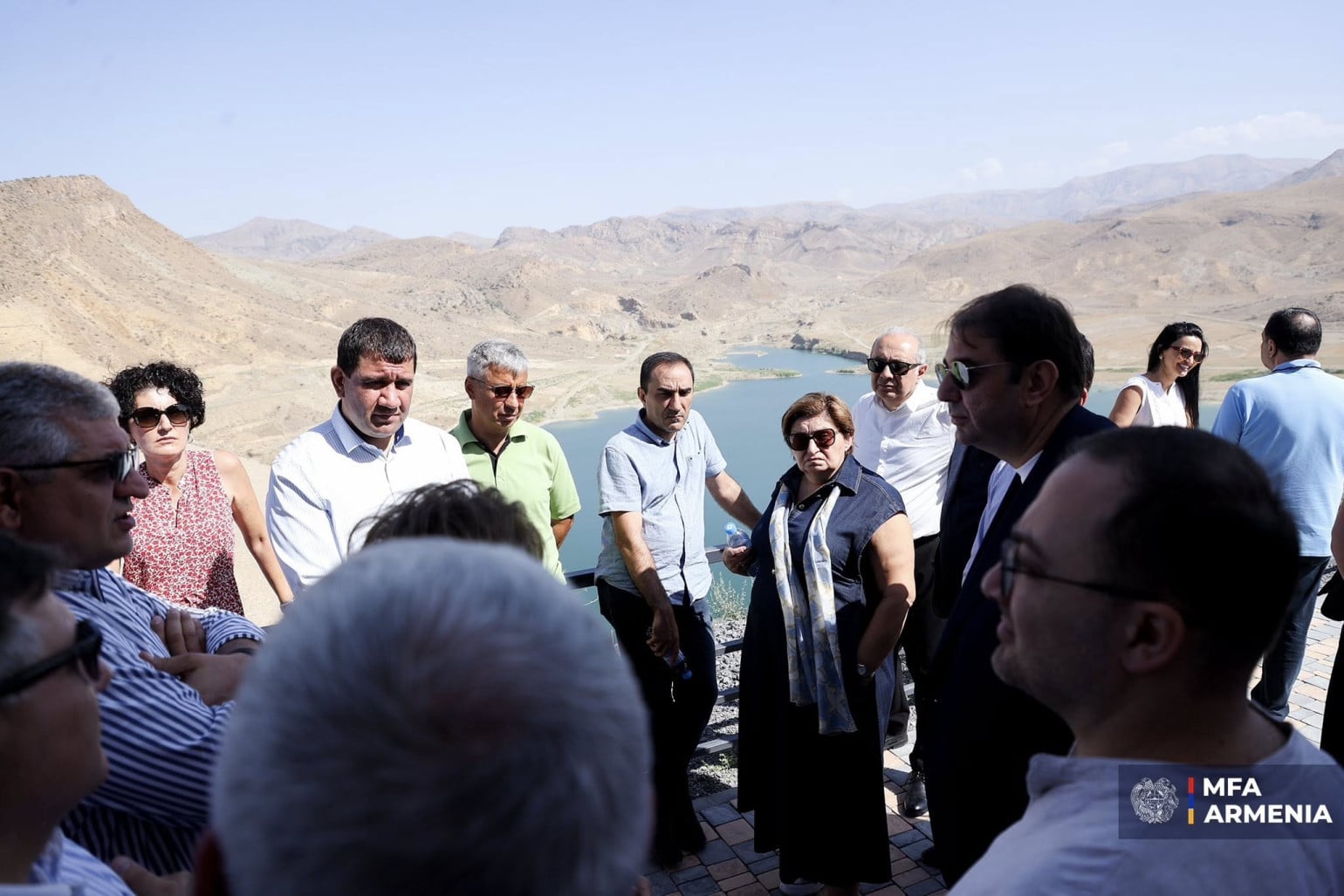 Les ambassadeurs d’Arménie et diplomates arméniens accrédités auprès du ministère arménien des Affaires étrangères ont visité le réservoir de Vedi