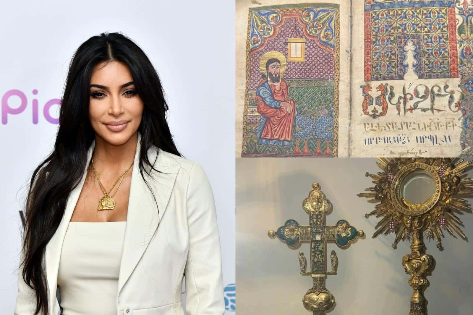 Kim Kardashian a présenté la collection de manuscrits arméniens de l&rsquo;île Saint-Lazare à ses millions d&rsquo;abonnés