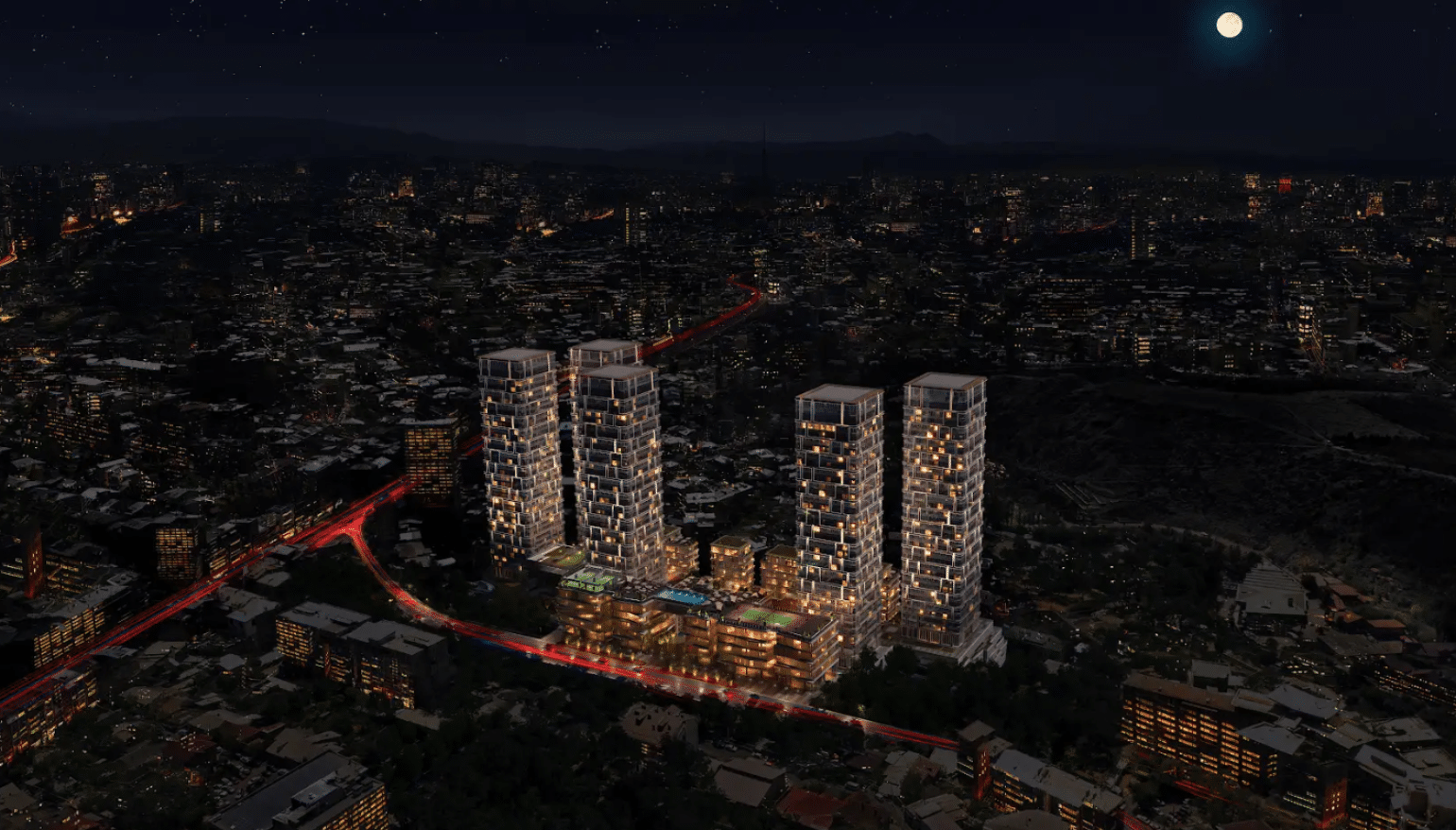 Début des travaux de bétonnage des fondations dans le premier quartier de gratte-ciel d&rsquo;Arménie, le « Skyline » à Yerevan