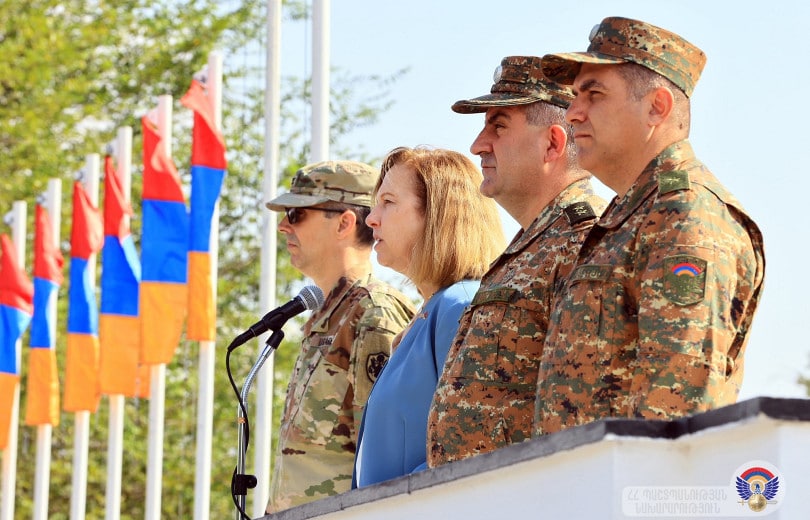 Au lancement de l&rsquo;exercice militaire conjoint arméno-américain « Eagle Partner-2025 » en Arménie étaient présents le chef d&rsquo;état-major des armées et l&rsquo;ambassadrice des États-Unis à Yerevan