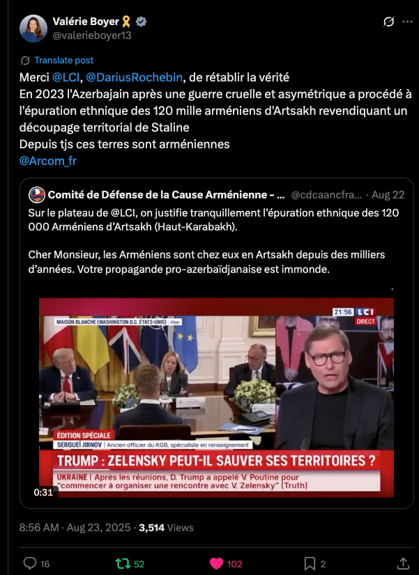 Valérie Boyer : Merci  LCI ,  DariusRochebin , de rétablir la vérité