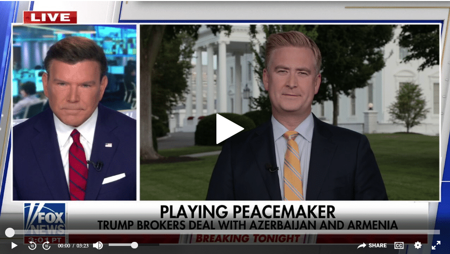 Fox News : Trump porte un coup stratégique à l&rsquo;Iran avec l&rsquo;accord entre l&rsquo;Azerbaïdjan et l&rsquo;Arménie