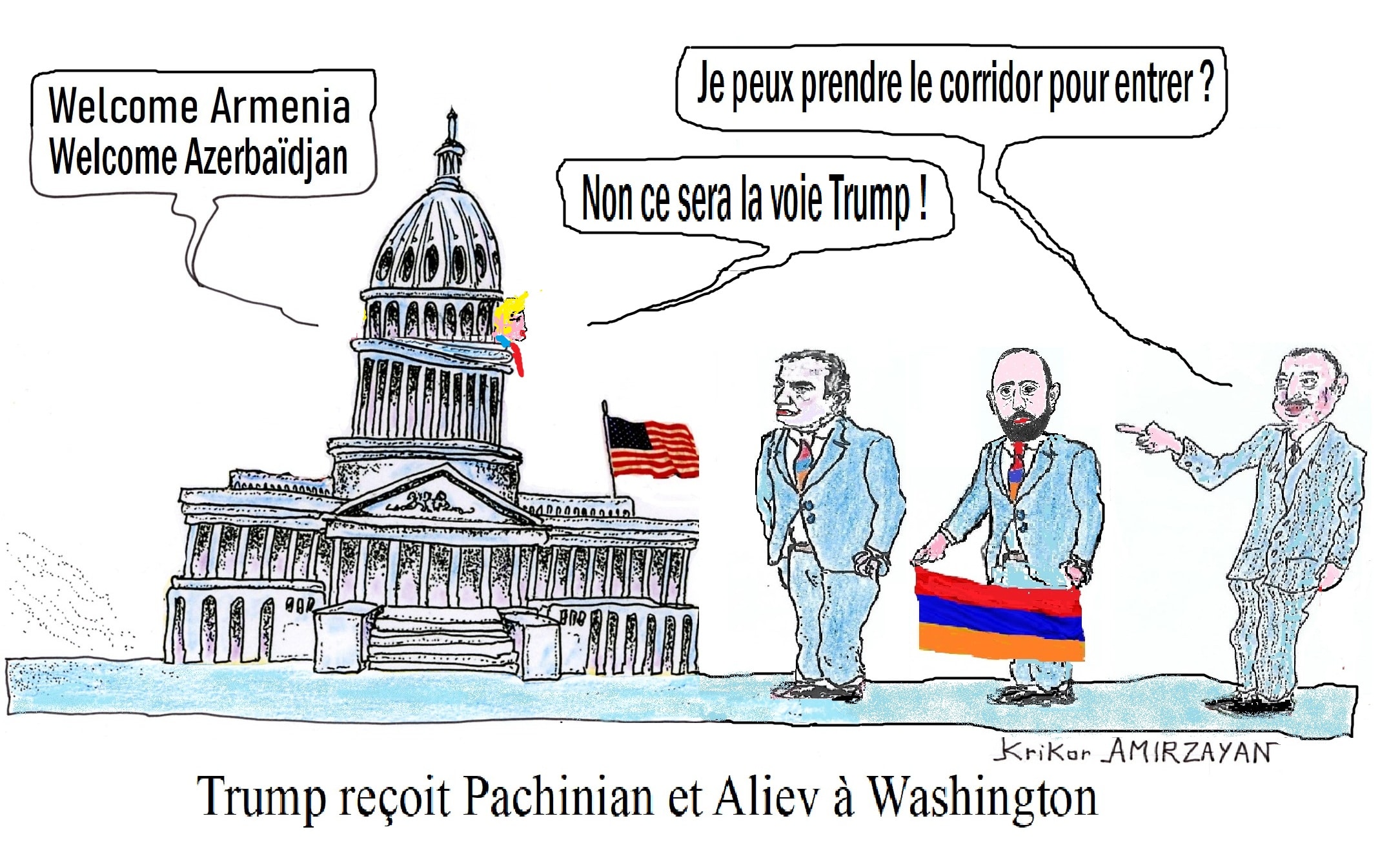 Demain à Washington Pachinian et Aliev signeront une déclaration et une lettre commune sur le retrait du Groupe de Minsk, la création d&rsquo;une « voie Trump » via le Syunik sera discutée selon un expert