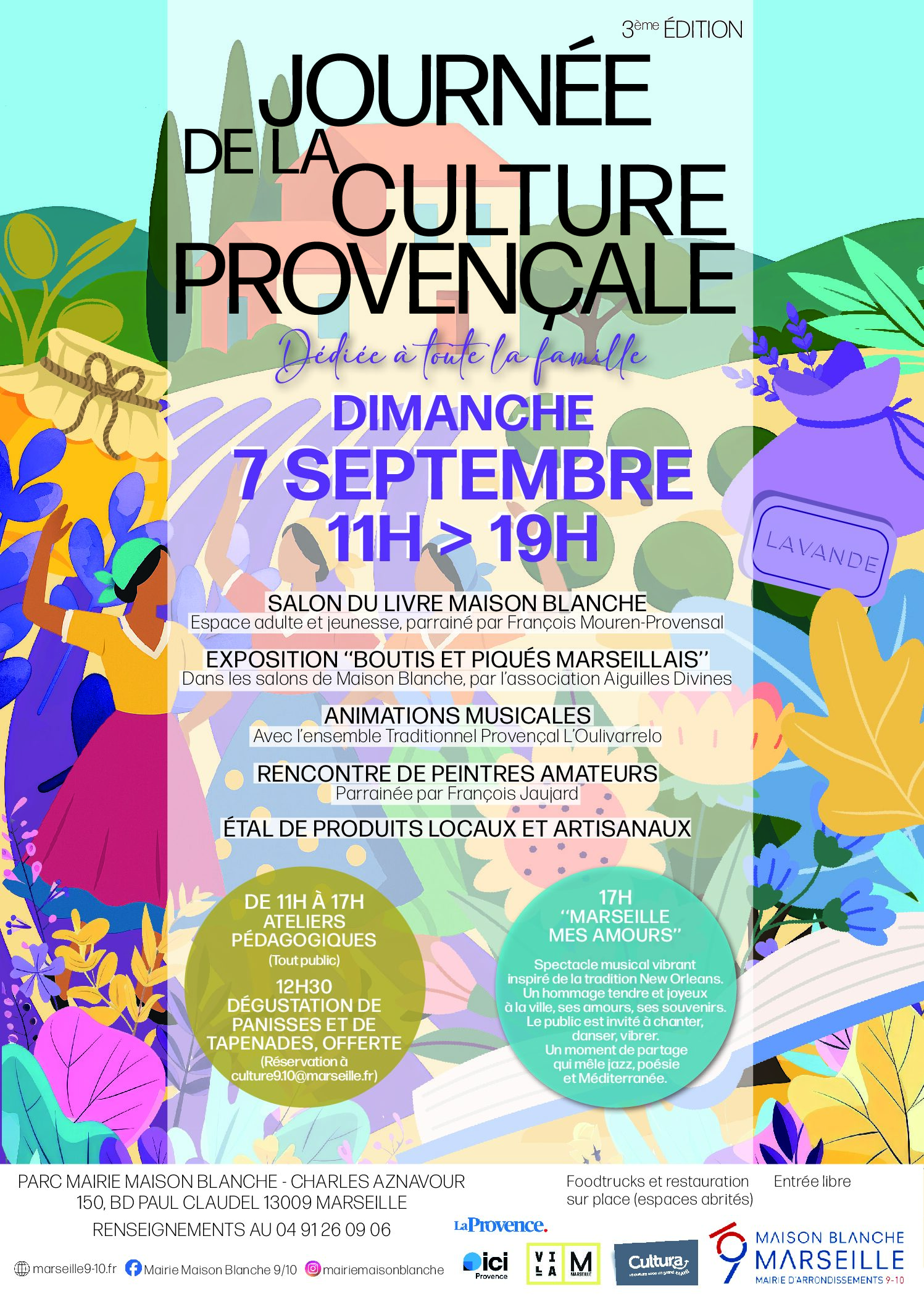Marseille : Salon du Livre au Parc Charles Aznavour le 7 septembre