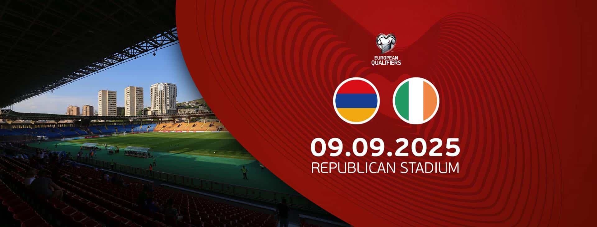 Arménie-Irlande ce soir à 18h00 au stade Républicain de Yerevan, deuxième match des éliminatoires de la Coupe du Monde 2026