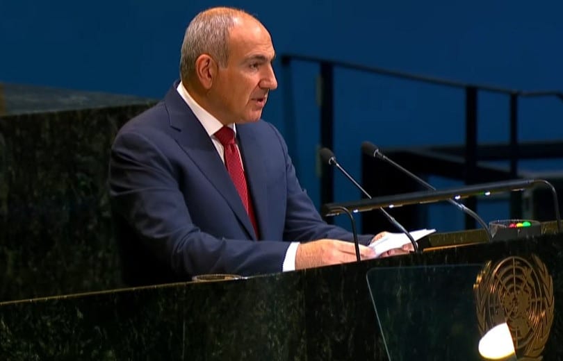 Nikol Pachinian à la tribune de l’ONU à New York : Il est pertinent que mon collègue azerbaïdjanais clarifie ce qu&rsquo;il entend par « corridor de Zanguezour »
