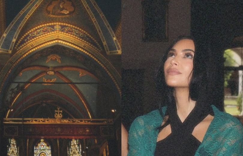 Kim Kardashian partage à nouveau des photos d&rsquo;une église arménienne à Venise, l’église Sainte-Croix des Arméniens