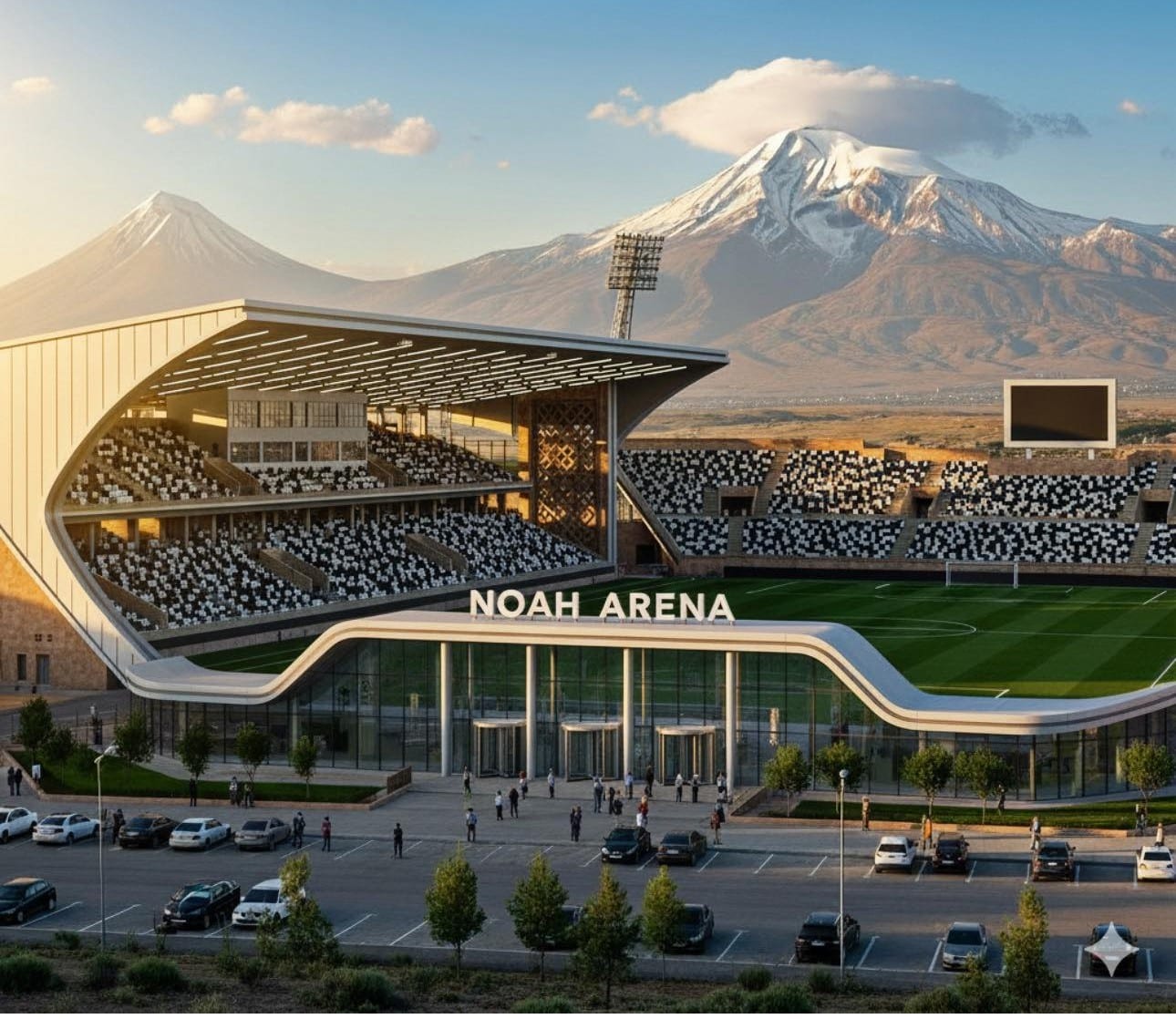 Le gouvernement arménien vient d’autoriser au club de Noah Yerevan l’acquisition d’un terrain à Etchmiadzine pour la construction d&rsquo;un stade