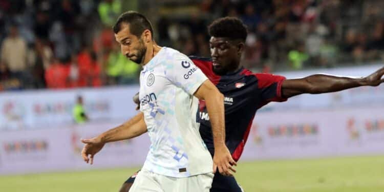 Serie A : L&rsquo;Inter bat Cagliari, l’Arménien Henrikh Mkhitaryan a participé au match