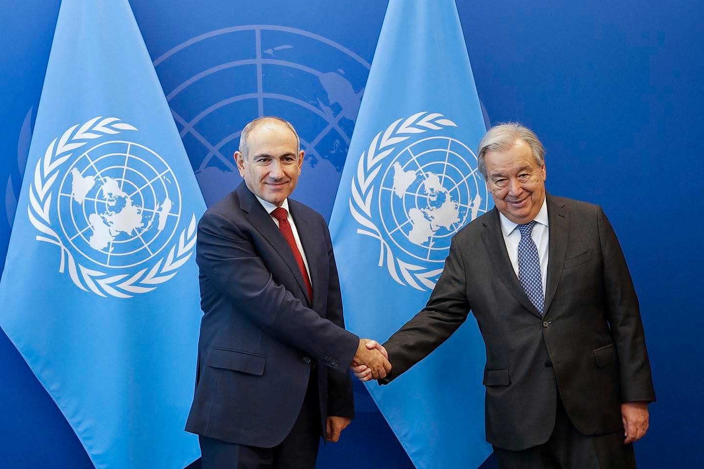 Nikol Pachinian et Antonio Guterres accordent de l&rsquo;importance à la signature de l&rsquo;accord de paix entre l’Arménie et l’Azerbaïdjan