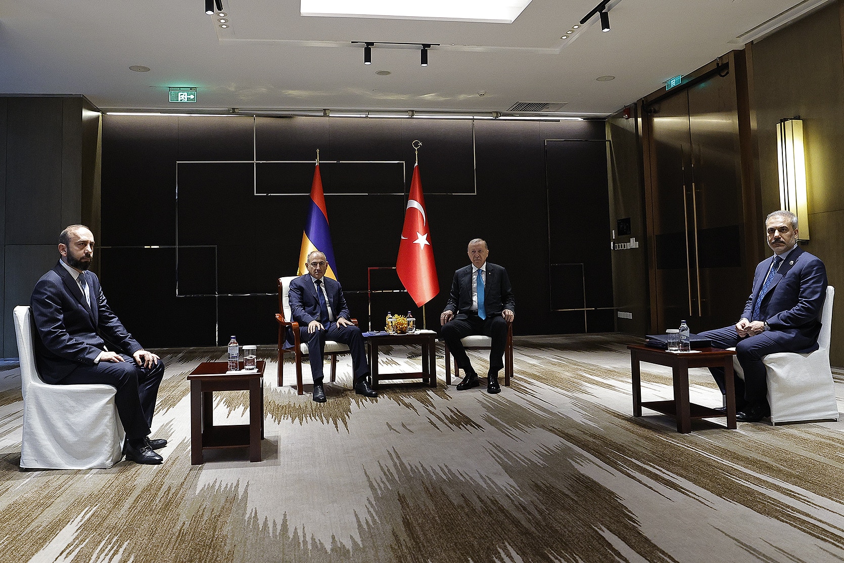 Selon l’administration présidentielle turque Erdogan se félicite des progrès du processus de paix entre l&rsquo;Arménie et l&rsquo;Azerbaïdjan