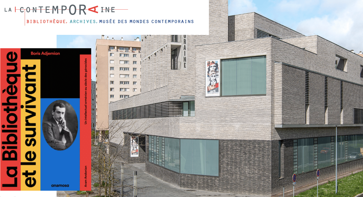 Présentation du livre La Bibliothèque et le survivant de Boris Adjemian, en conversation avec Anouche Der Sarkissian.