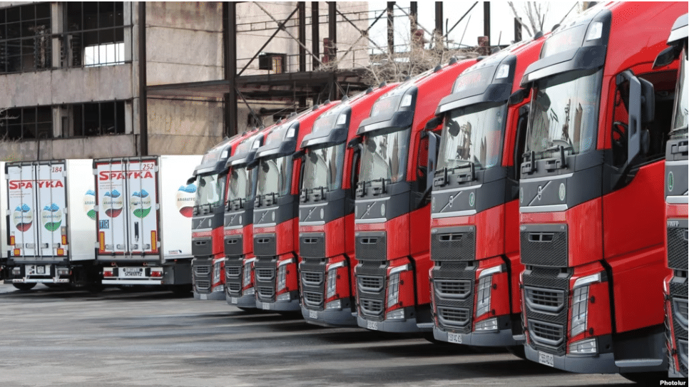 Le gouvernement ne prendra aucune mesure pour débloquer les camions arméniens en Russie